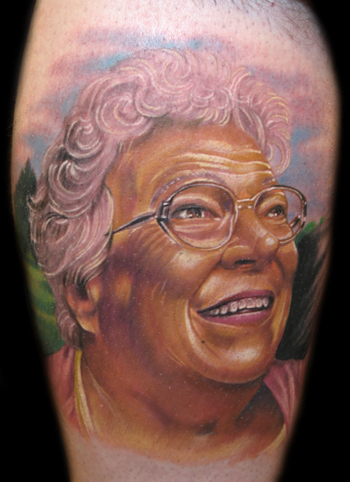 Tattoos - color grandma portrait - 32501